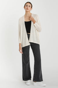 Harper Summer Knit Cardigan: Ivory