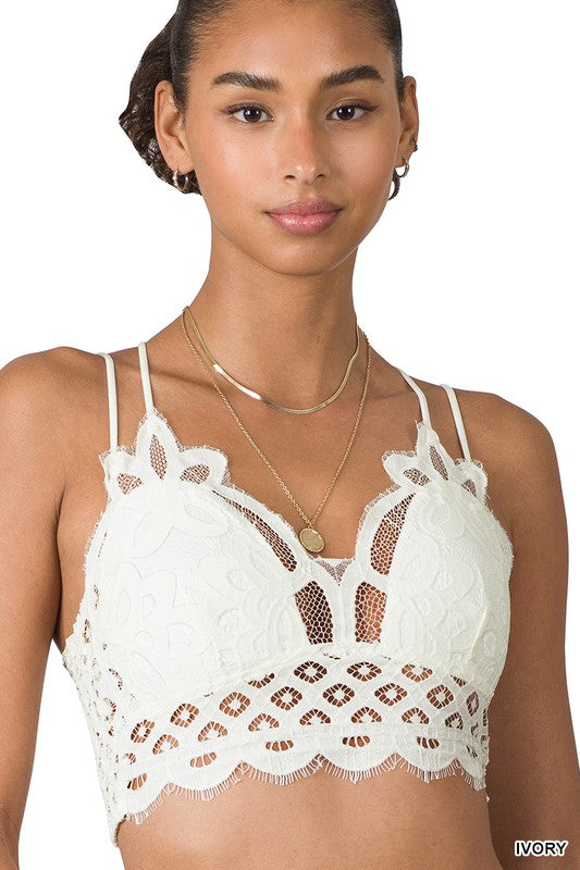 Dani Lace Adjustable Strap Bralette