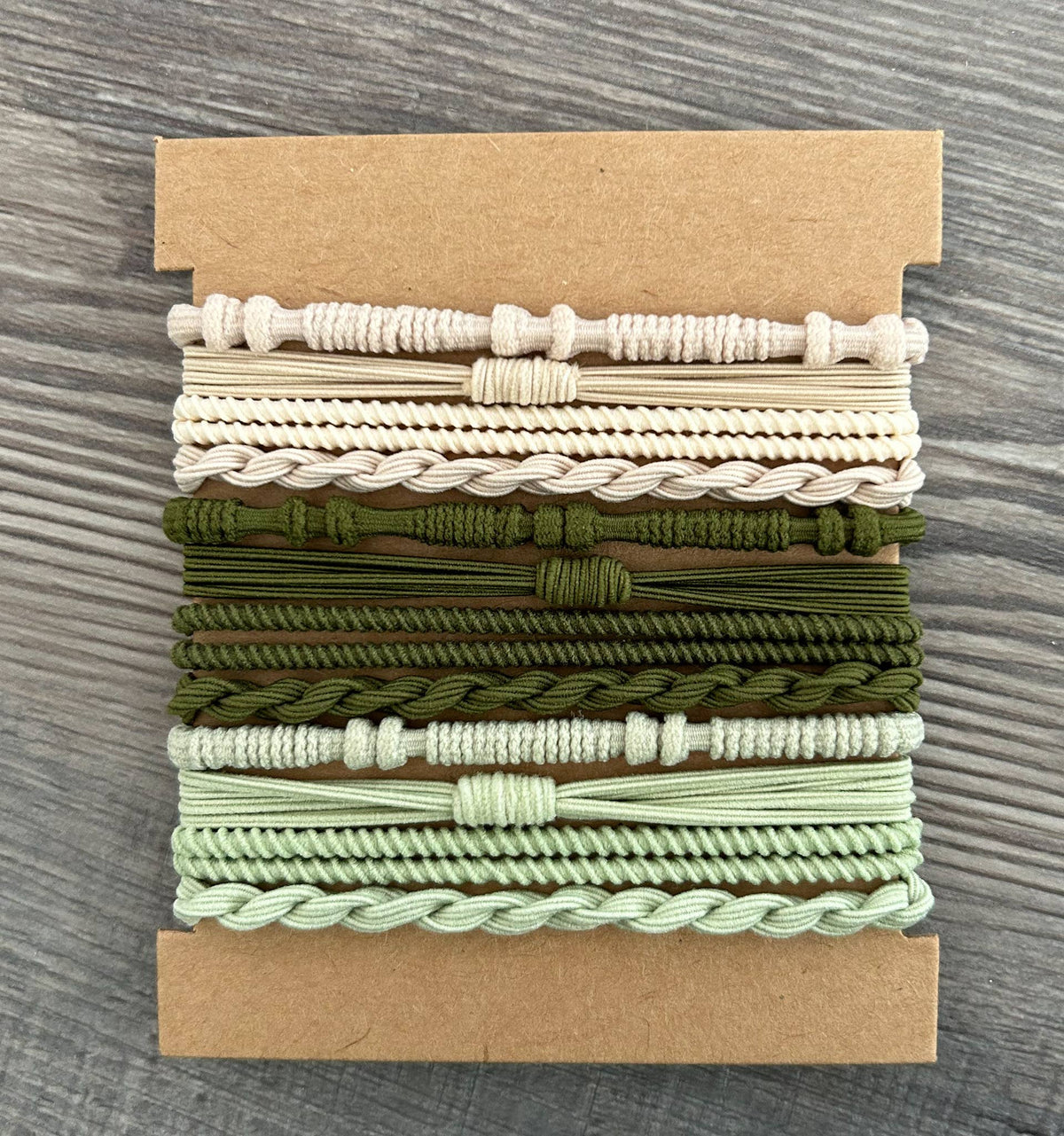 Boho Chic Multi-Use Hair Ties12PC Set – Stylish, Stretchy & Gentle on Hair