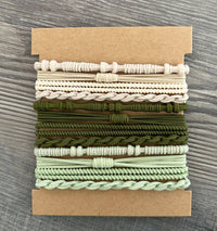 Boho Chic Multi-Use Hair Ties12PC Set – Stylish, Stretchy & Gentle on Hair
