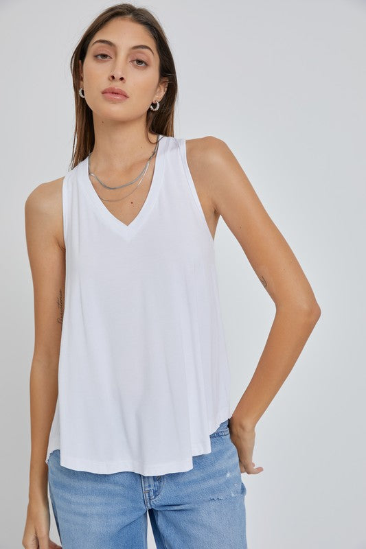 Georgia Soft Basic V-Neck Tank