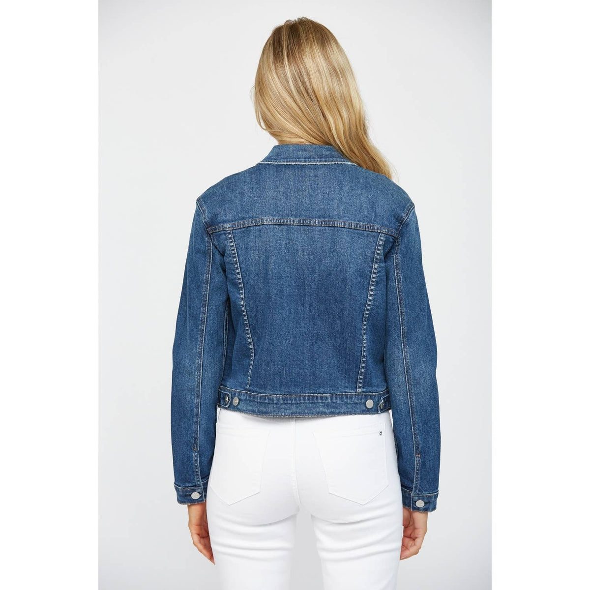 Mica Denim "Elowen" Dark Wash Denim Jacket – Classic California Cool