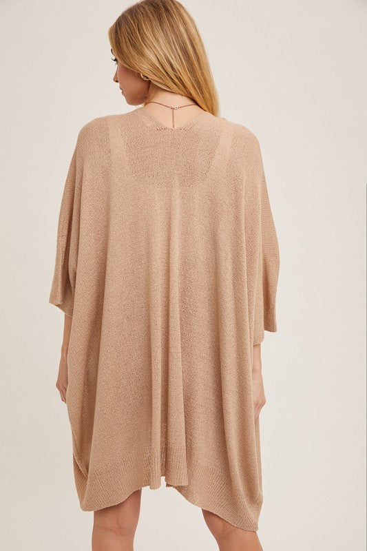 Beth Open Front Short Sleeve Summer Cardigan