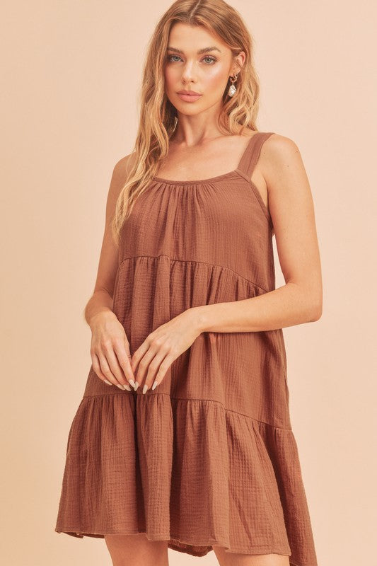 Frances Breathable Cotton Mini Dress