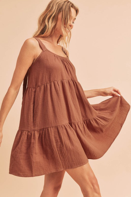 Frances Breathable Cotton Mini Dress
