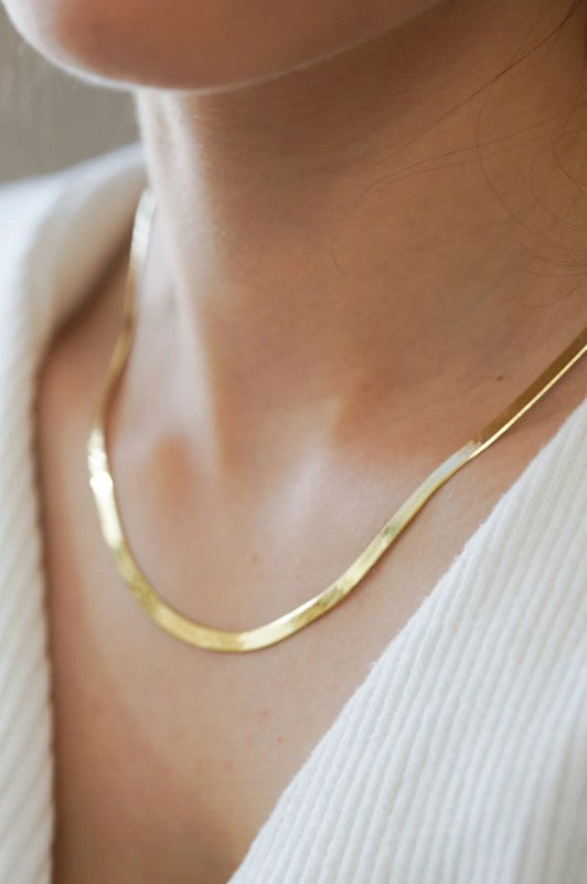 18K Gold Non-Tarnish Stainless Steel Necklace