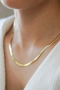 18K Gold Non-Tarnish Stainless Steel Necklace