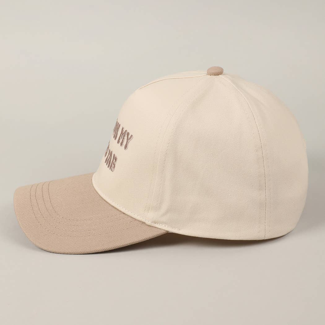 "Put It On My Dad's Tab" Embroidered Baseball Cap - Trendy Adjustable Women's Cotton Hat | Funny Statement Trucker Hat