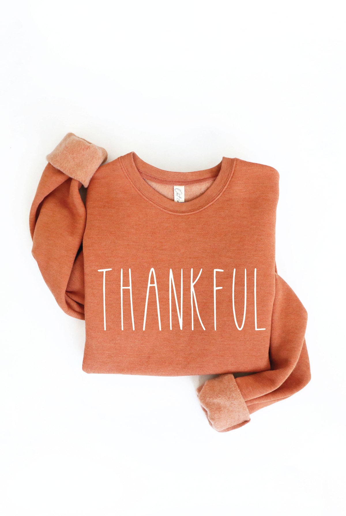 Thankful Graphic Sweatshirt – Autumn Leaf Cozy Fleece Pullover Crewneck for Women