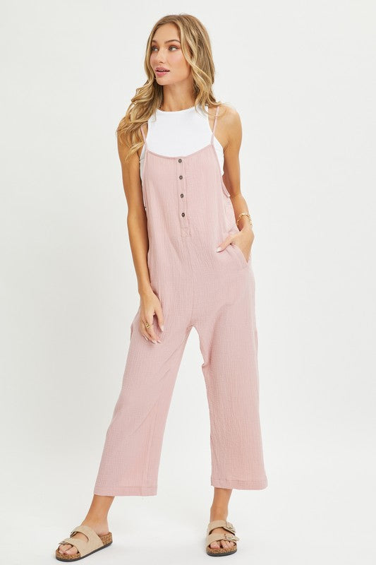 Piper Button Detail Casual Jumpsuit