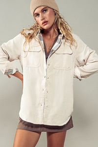 The Aspen Reversible Corduroy Plaid Shacket – Cozy Two-in-One Winter Layer