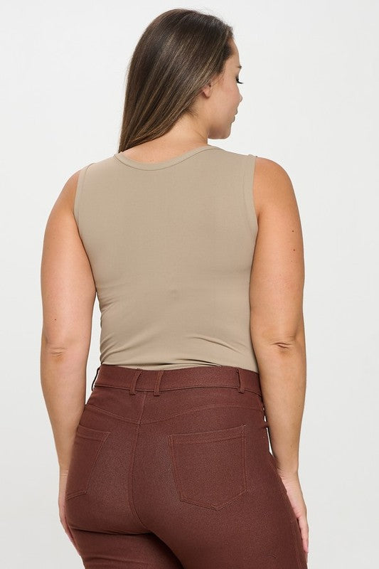 The Briar Plus Seamless Fitted Tank – One Size (1X–3X)
