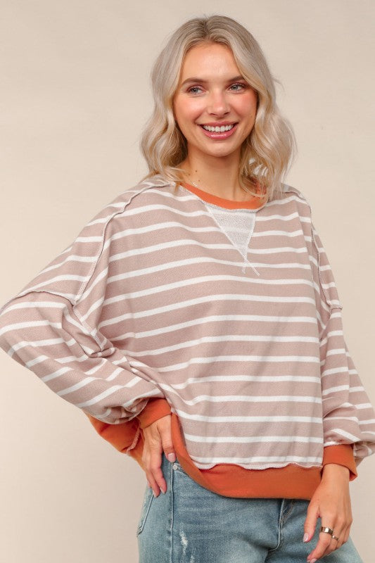 The Rory Colorblock Striped Pullover