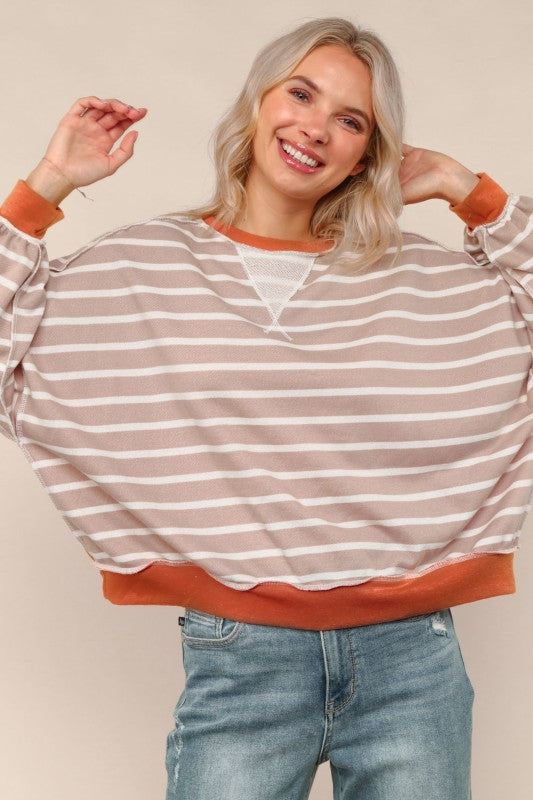 The Rory Colorblock Striped Pullover