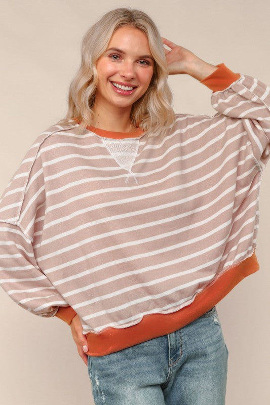 The Rory Colorblock Striped Pullover