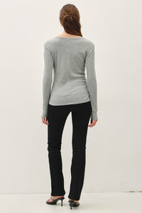 Camden Henley Long Sleeve Top – Soft Stretch Essential Layering Tee (S–L)