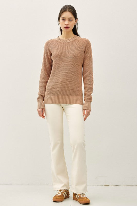 Oakley Cotton Chunky Knit Sweater – Washed Terracotta
