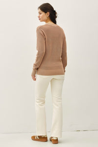 Oakley Cotton Chunky Knit Sweater – Washed Terracotta