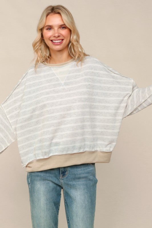 The Rory Colorblock Striped Pullover