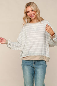 The Rory Colorblock Striped Pullover