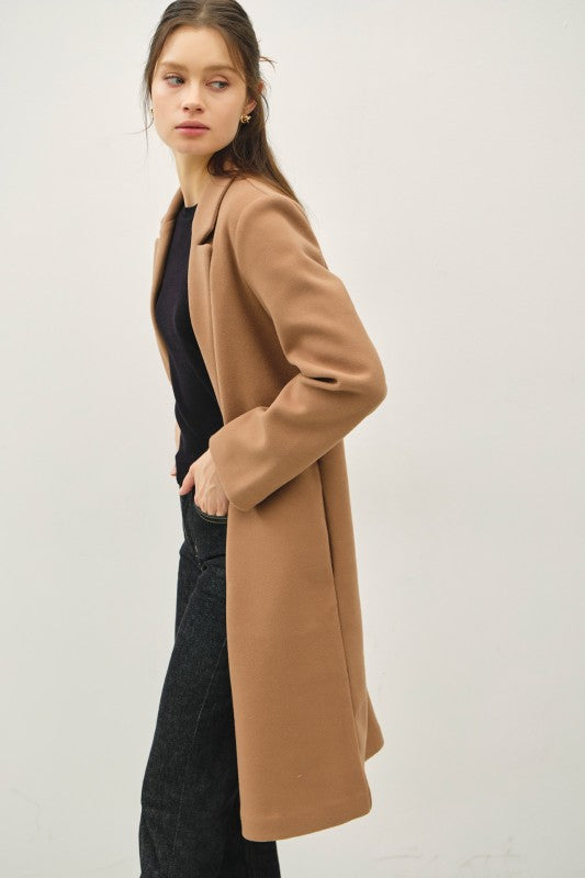 The Collins Wool-Blend Coat – Camel