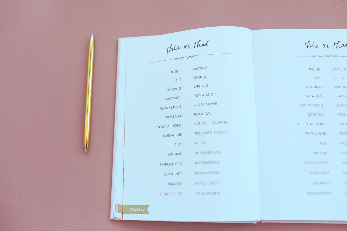Heart to Heart – A Mother-Daughter Journal for Cherished Moments