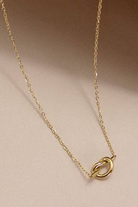 Timeless Knot Necklace | Titanium Steel Gold, Non-Tarnish & Hypoallergen