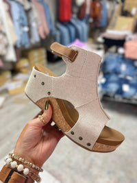 Very G Lala Wedge Sandal: Natural