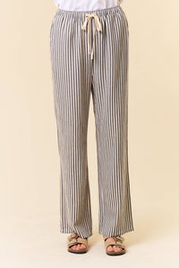 Harbor Breeze Striped Linen Blend Pants