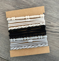 Boho Chic Multi-Use Hair Ties12PC Set – Stylish, Stretchy & Gentle on Hair