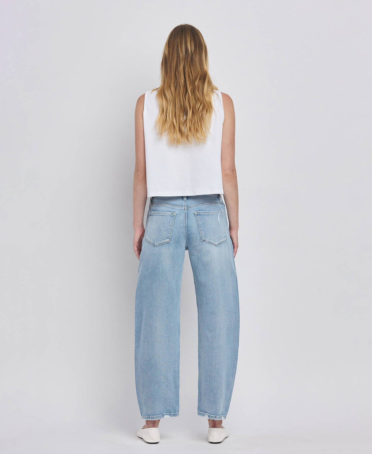 The Josie High Rise Barrel Leg Jeans – Ankle-Length Denim with Vintage Fit & Comfort Stretch