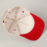 Santa’s Favorite Glitter Corduroy Hat – Red & Black Holiday Edition