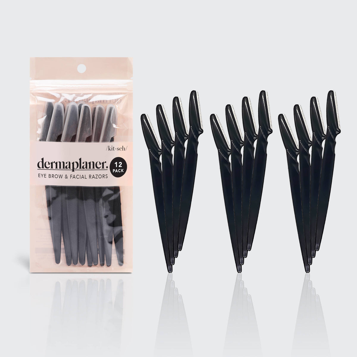 Kitsch Dermaplaner 12 pack - Black