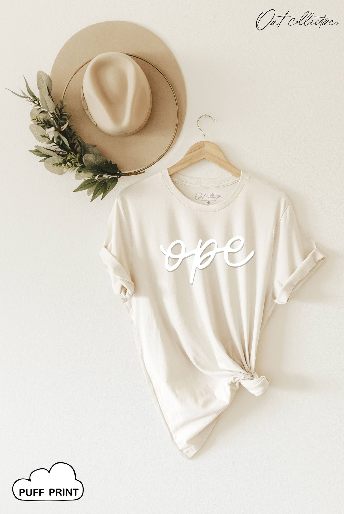 Ope Puff Graphic T-Shirt – Midwest Puff Print Tee in Forest Green