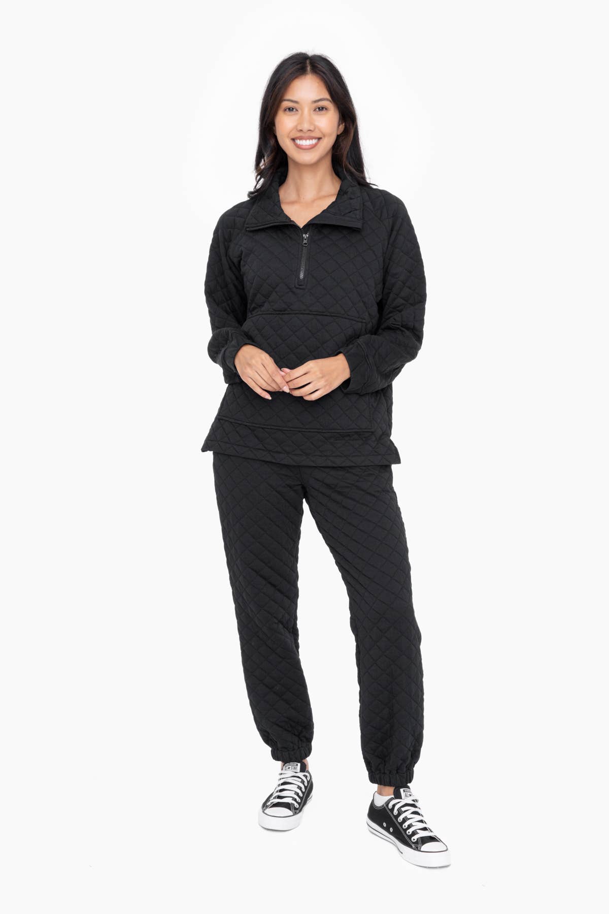 Cozy Quilted Jersey Pullover