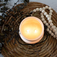 16 oz Butter Jar Soy Candle: Tobacco & Honey, by Milkhouse