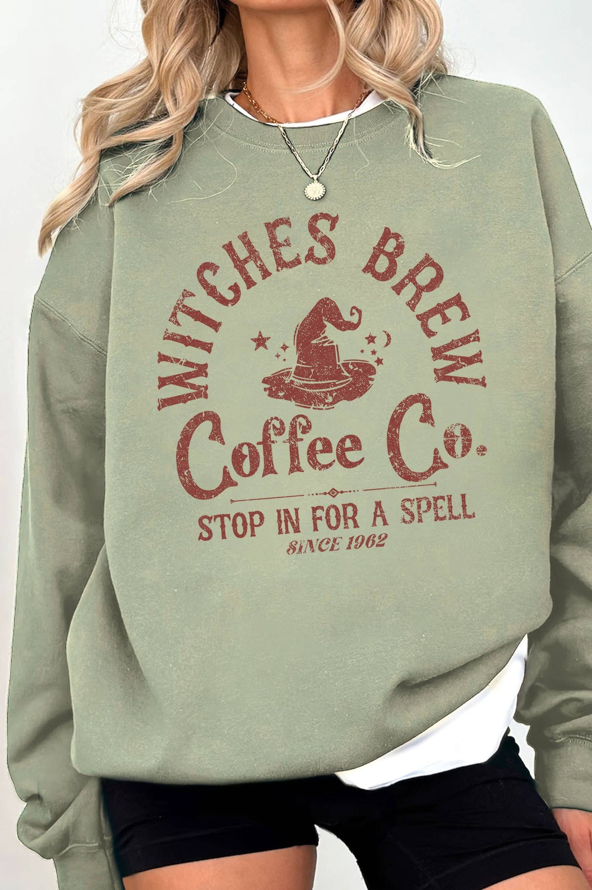 Salem Brew Co. Witches Coffee Graphic Sweatshirt – Cozy Fall Pullover