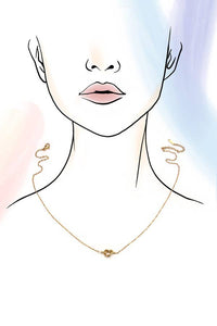 Timeless Knot Necklace | Titanium Steel Gold, Non-Tarnish & Hypoallergen