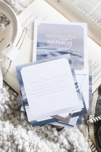 Prayers for Anxiety Scripture Verse Cards | Inspirational Christian Affirmations & Bible Verses for Anxiety Relief | Encouraging Gift Set