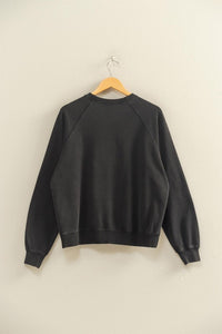 Everly Mineral Wash Crew Neck Sweatshirt – Chestnut, Black, Dark Cherry, Sage