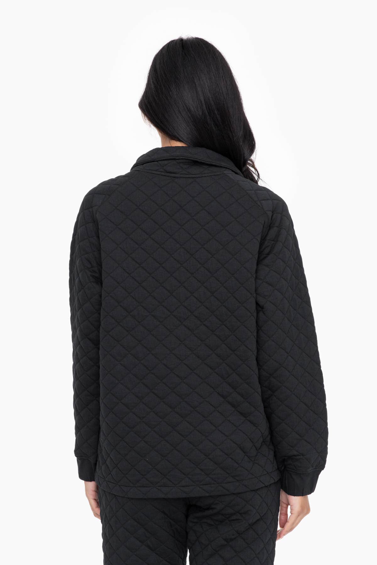 Cozy Quilted Jersey Pullover