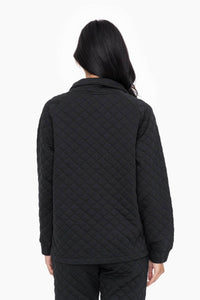 Cozy Quilted Jersey Pullover