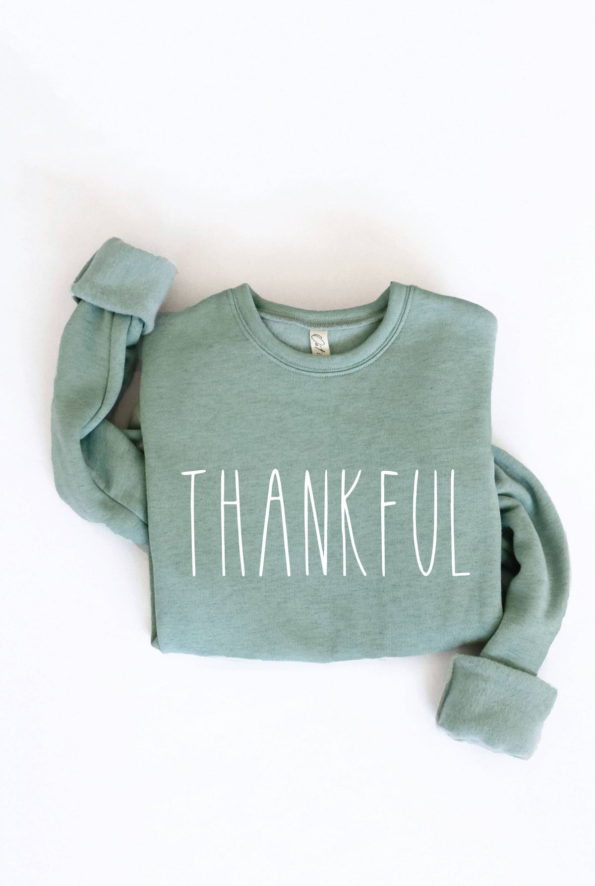 Thankful Graphic Sweatshirt – Autumn Leaf Cozy Fleece Pullover Crewneck for Women