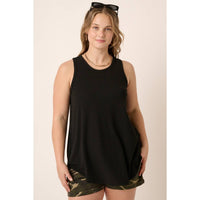 The Rylie Plus Ribbed Tank – Curved Hem Sleeveless Knit (XL-2X)