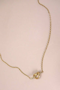 Timeless Knot Necklace | Titanium Steel Gold, Non-Tarnish & Hypoallergen