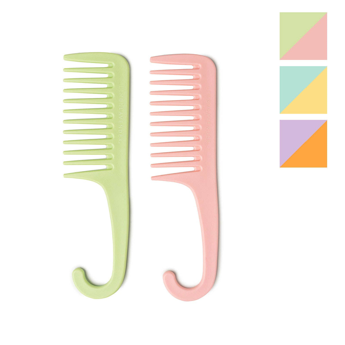 Lemon Lavender Knot Today Detangling Shower Comb | Gentle, Hangable Haircare Essential