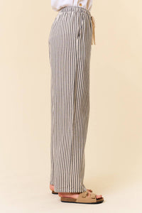 Harbor Breeze Striped Linen Blend Pants