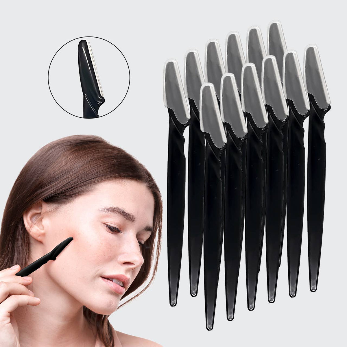 Kitsch Dermaplaner 12 pack - Black