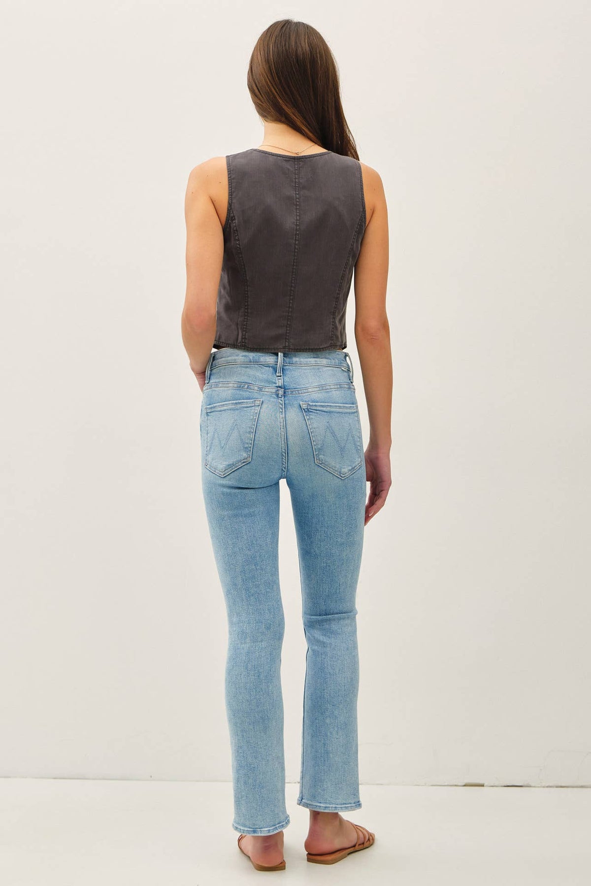 The Delaney Washed Button-Up Vest – Tencel Tailored Fit in Sandstone, Coal, & Clay Rose