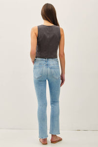 The Delaney Washed Button-Up Vest – Tencel Tailored Fit in Sandstone, Coal, & Clay Rose